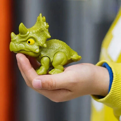 Bite Hand Finger Animal Dinosaur Tricky Model Chameleon Hippo Elephant Interactive Creative Joints Fidget Toy Dino Xmas Boy Gift