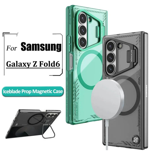 Iceblade Prop Magnetic Case For Samsung Galaxy Z Fold 6 Phone Cases Flip cover Lens Protective Back Case