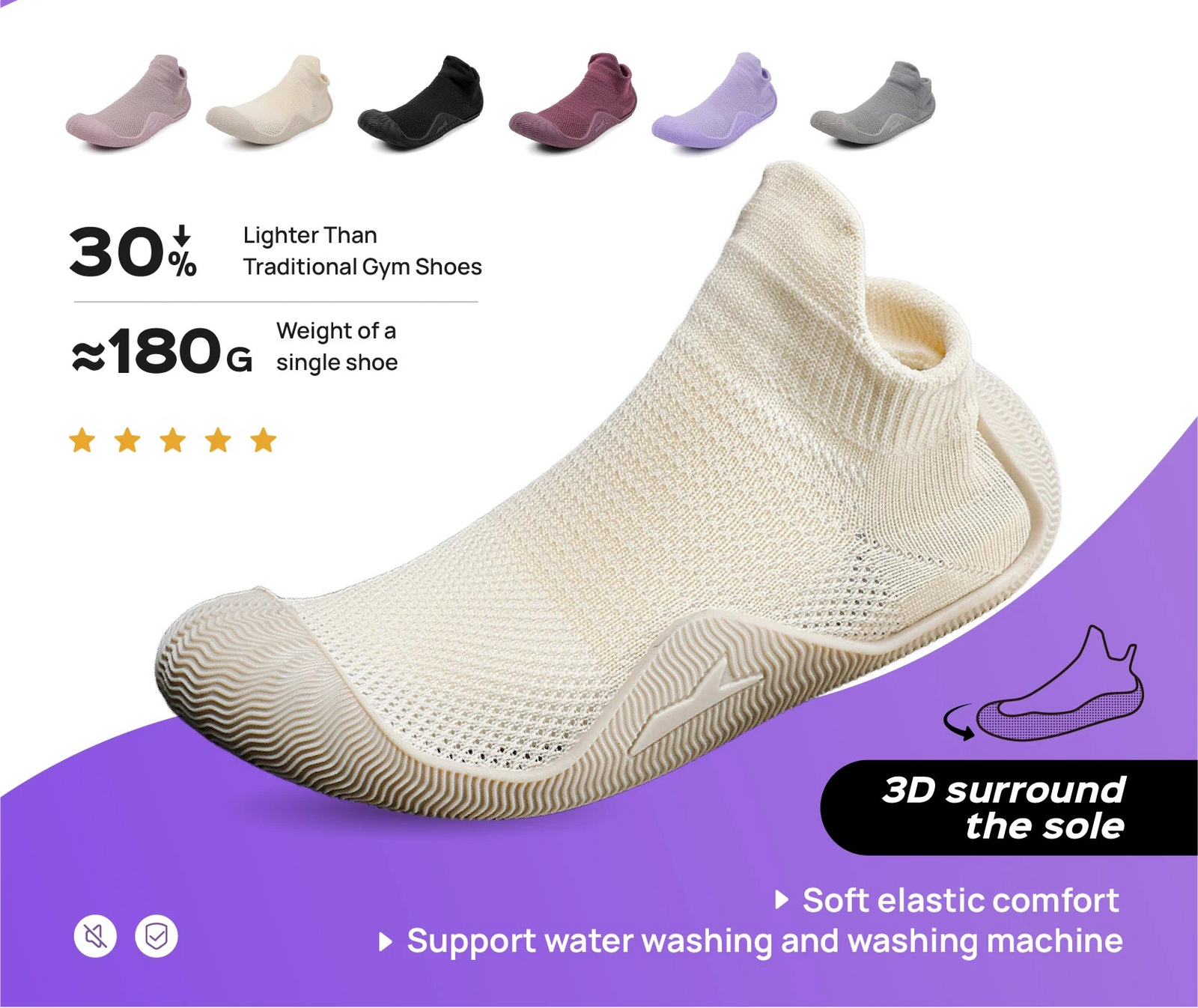 Barefoot Shoes Socks Shoes Beach Shoes Fitness Shoes Yoga Shoes Driving Shoes Sports Shoes Thin Soles Casual Shoes