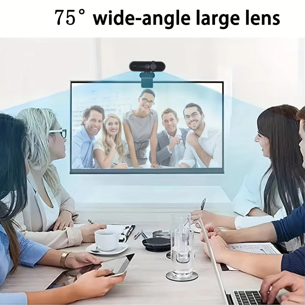 1080P HD Webcam Camera Streaming Rotatable Web Cam for Pc USB Cam for Meetings Streaming Online Classes Universal Tripod Mount