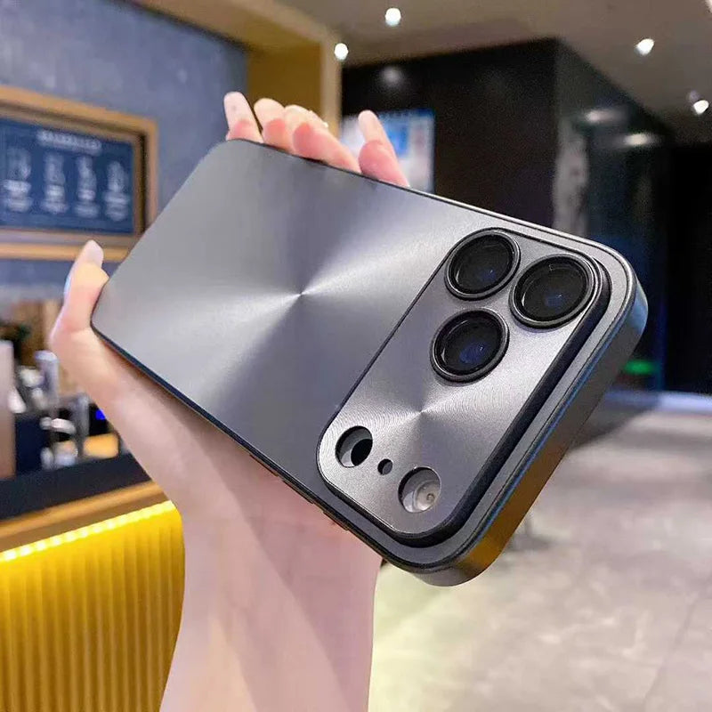 Luxury Laser Aurora CD Pattern Matte Case For iPhone 17 Pro Max 17 Air 16 15 14 Shockproof Armor Hard Cover