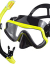 Scuba Diving Mask Snorkel Set For Adults Tempered Glass Professional Panoramic Snorkeling Gear Swimming Training Snorkel Kit