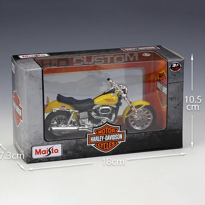 1 18 Scale Harley Davidson FXS Low Rider 1977 Diecast Motorcycle Model