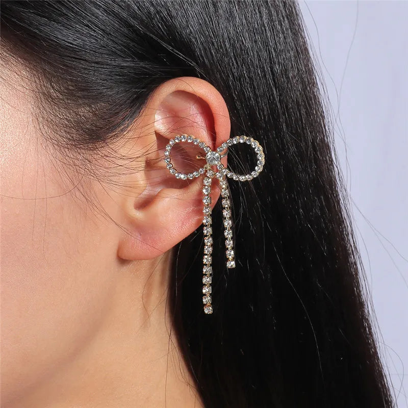 Simple Tiny Heart Clip Earrings for Women Romantic Heart Earring Ear Cuff Trendy Jewelry