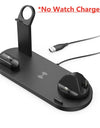5 In 1 Wireless Charger Stand Pad For iPhone 15 14 13 Apple Watch Airpods Desk Phone Chargers Fast Charging Dock Station
