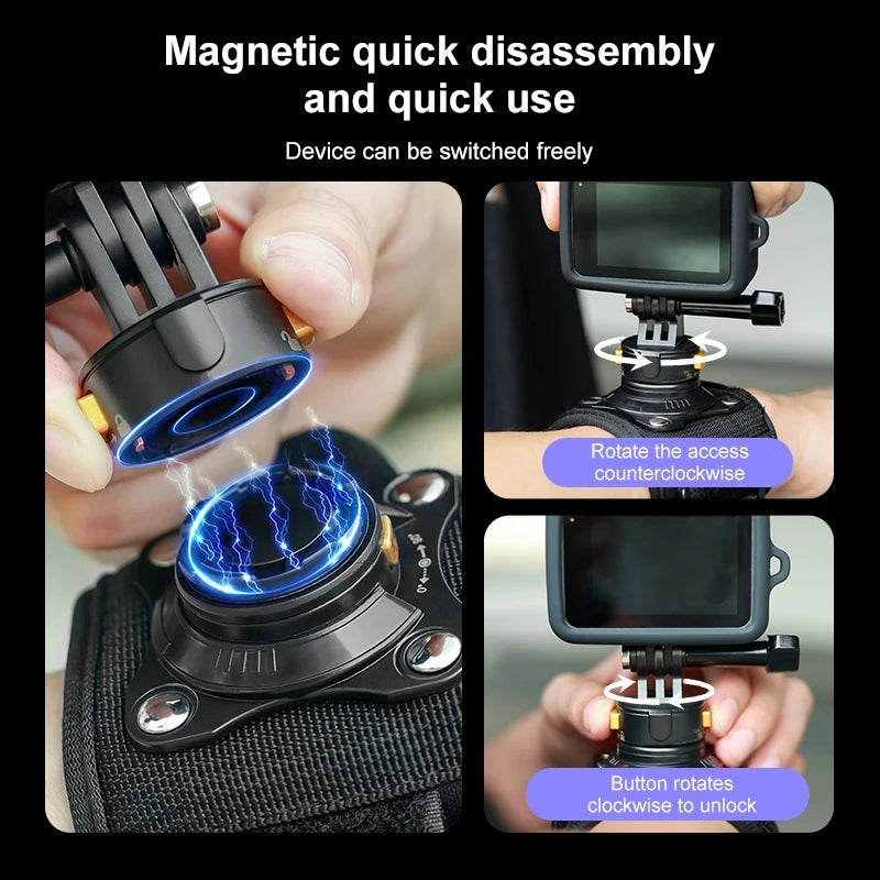 ic Quick-release Wrist Strap Harness Belt for Gopro HERO12 11 Black/ Insta360/ DJI Sport Action Camera Accessories