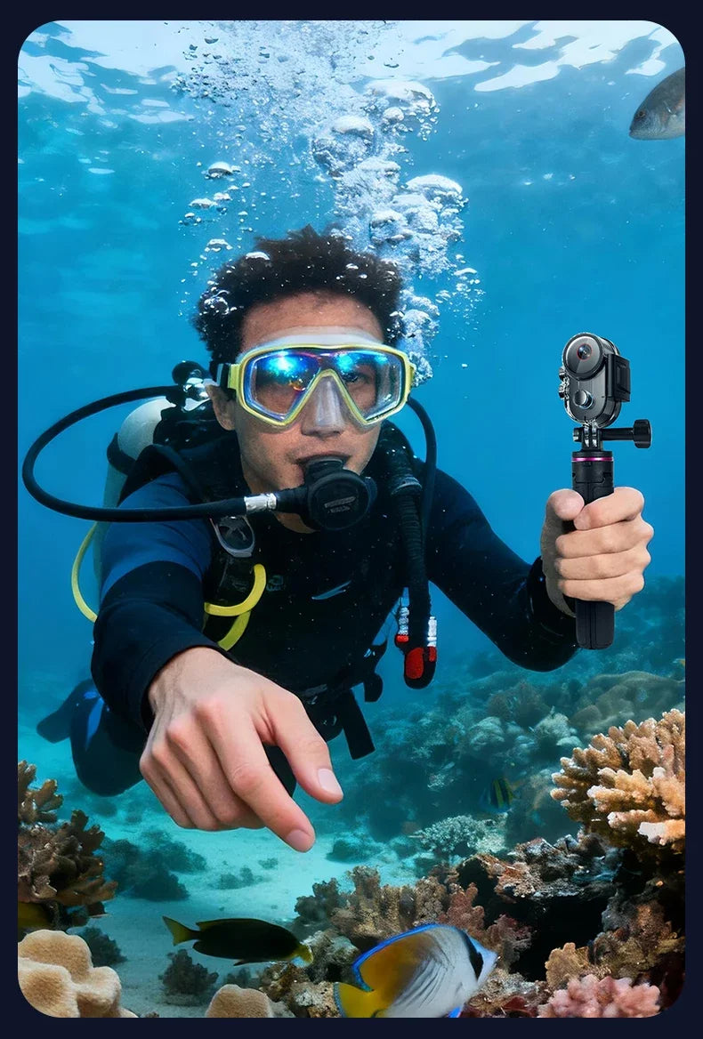 4K WiFi Thumb Action Camera 6-Axis EIS Waterproof Mini Body Cam with Charging Dock