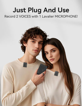 M1 Wireless Lavalier Microphone with Charging Case Short Video Recording Mini Mic for iPhone/iPad/Android
