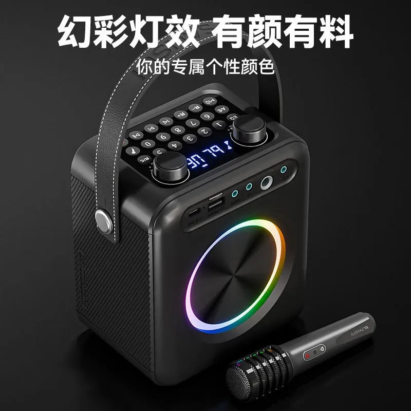 Outdoor Bluetooth speaker SANSUI T92 outdoor portable karaoke Bluetooth speaker with high volume square dance subwoofer speaker