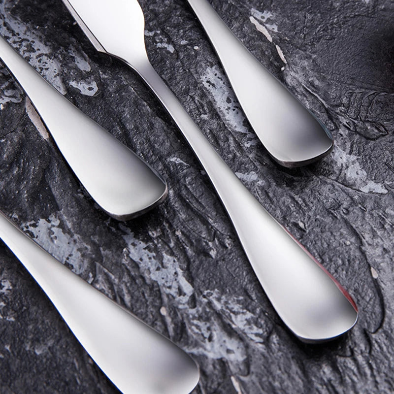 304 Stainless Steel Butter Knife Kitchen Cheese Knife Silver Color Dessert Tools Jam Spreader Utensil Cutlery Kichen Cheese Tool