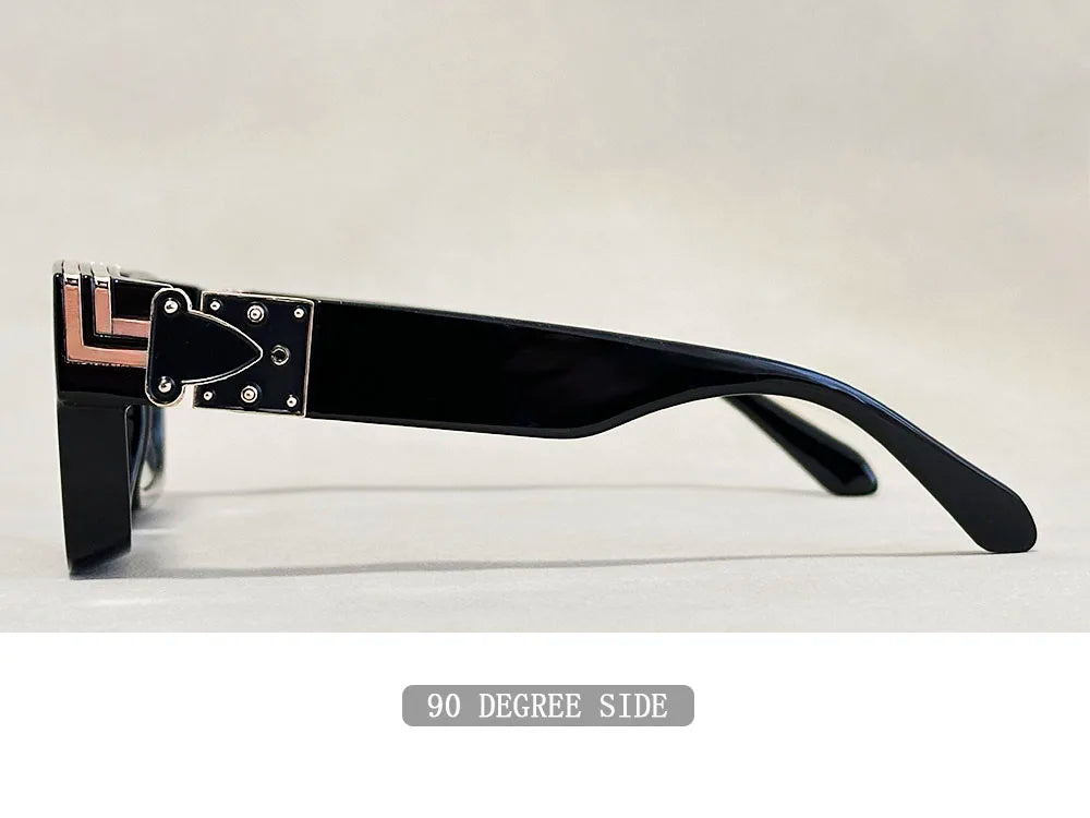 Oversized Square Vintage Sunglasses With UV400 Protection