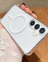 Transparent Magnetic For Magsafe Case For Samsung S25 Ultra S24 Plus S23 S22 5G Shockproof Cover