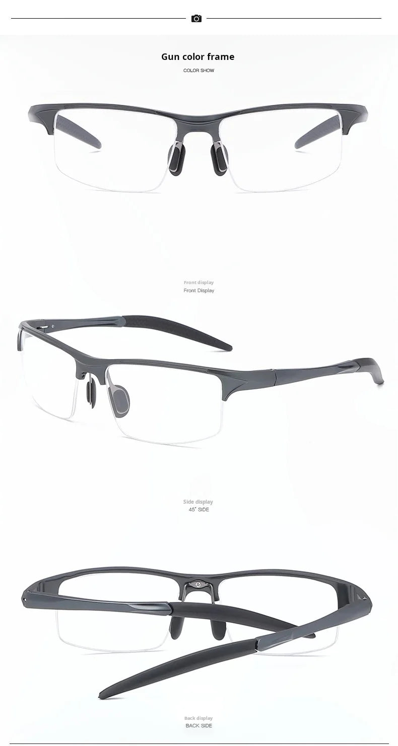 Lightweight Aluminum Magnesium Sports Cycling Half Frame Eyeglasses Frames