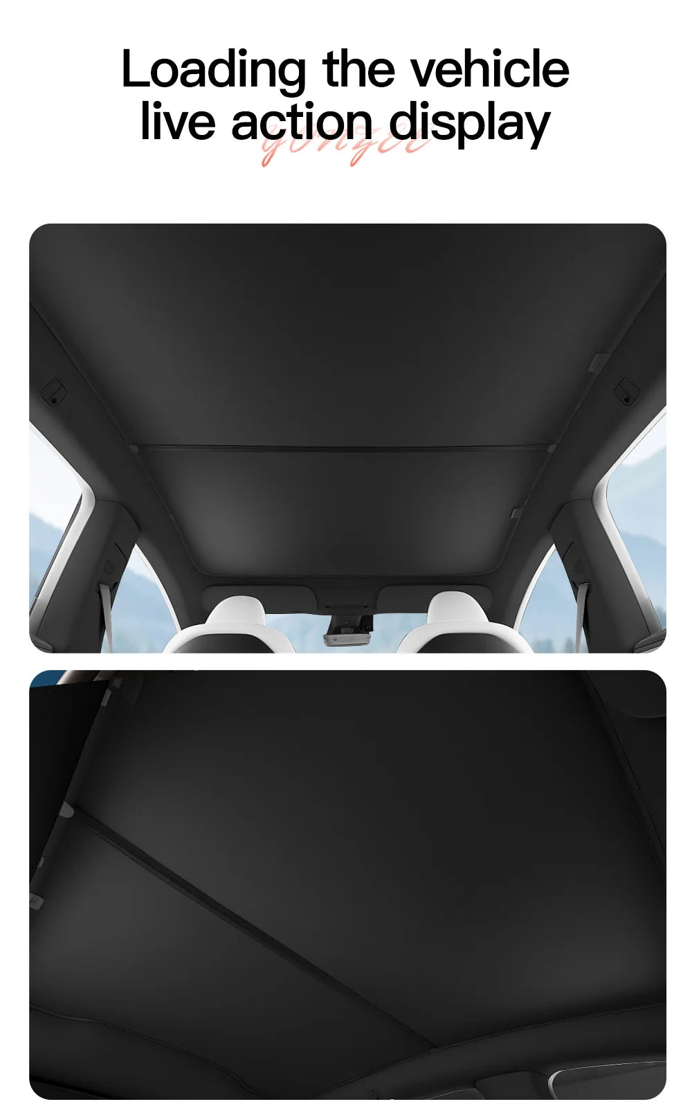 Graphene Honeycomb Sunshade Set for Tesla Model 3 Highland and Model Y Juniper 2025 2026