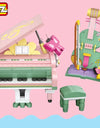 Friends Mini Blocks Juguetes Bloques Violin Piano DIY Model Girls Xmas Gifts Loz Building Bricks for Kids Educational Toys