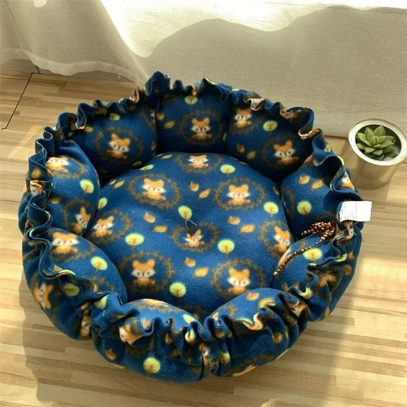 Plush Pet Bed Cushion for Cats and Small Dogs