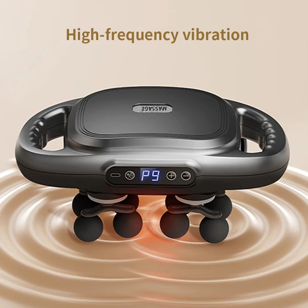 12-Head Fascia  High Frequency Vibration Body Massage  Back Massager Waist Massager Neck Shoulder Thigh Fascia masajeador