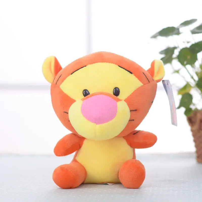 Cartoon Plush Pin Winnie The Pooh Mickey Minnie Tigger Piggy Short Stuffed Animal Doll Doll Toy 's Holiday Gift