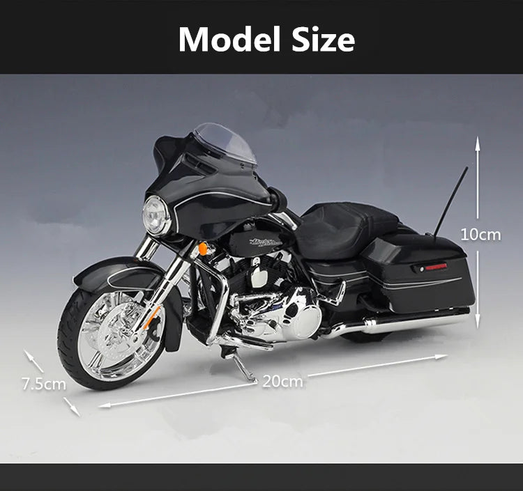 Diecast Harley Street Glide Special 2015 Motorcycle Model 1 to 12 Scale