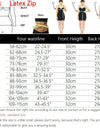 Latex Corset Body Shaper Waist Trainer Cincher Zipper Under bust Weight Loss Slimming Shapewear Hourglass Belt Women