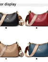 Cowhide Crossbody Bag  Straps Tote Lady Shoulder Bags Leather Messenger Bag