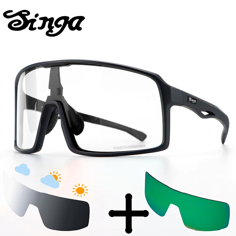 Photochromic Cycling Sunglasses UV400 Sports Bike Eyewear