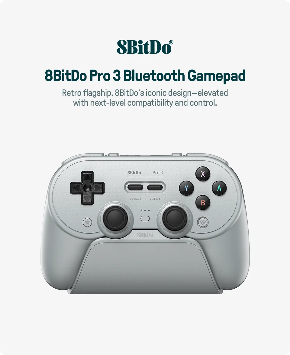 Wireless Gaming Controller with TMR Joysticks and Swappable Buttons for Nintendo Switch and PC