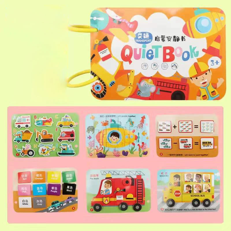 Montessori  Busy Book My First Quiet Book Paste Learning Educational Toys Books  Matching Game Toys for 1 to 3 Y