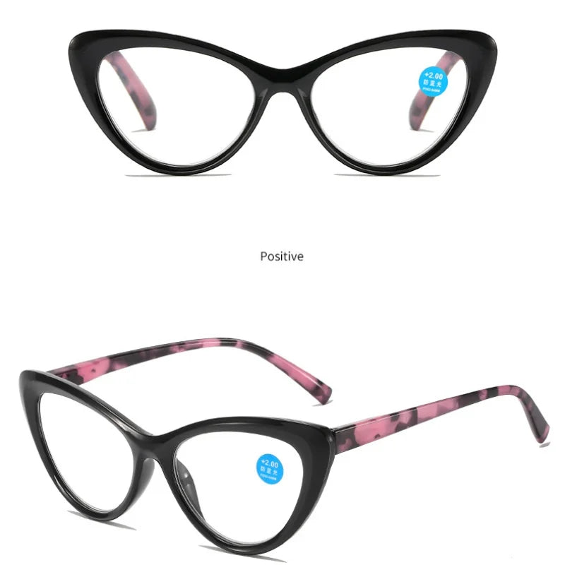 Cat Eye Reading Glasses Anti Blue Light Eyewear Design Trend Elderly Reading Books Computer Eyeglasses