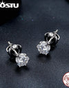 1.0 CT D VVS1 EX Moissanite Diamond Royal Stud Earrings