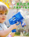 Electric Bubble Gun Astronaut Kids Toy Bubbles Machine Automatic Soap Blower with Light Summer Outdoor Party Games