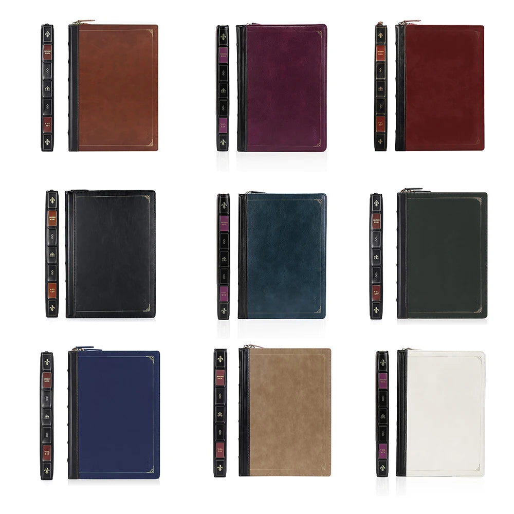 PU Leather Laptop Sleeve for MacBook Air Pro 13 14 15 16 inch M4 M3 M2 M1 A3113 A2681 A2337 A2338 A3112 A3114 A3403 Vintage Cove