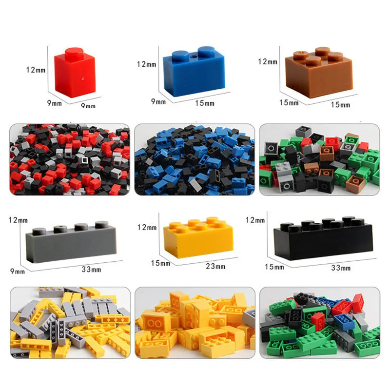 Kids DIY Building Blocks Set Toys Urban Classic Building Blocks Assembled Educational Toys for Boys Girls Christmas Gift