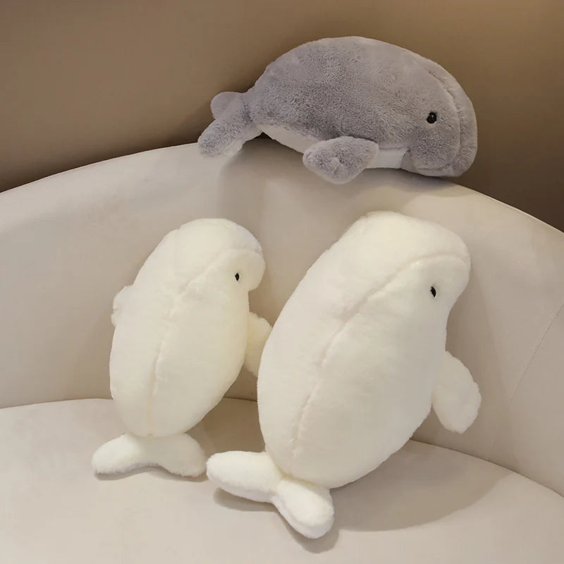Kawaii Manatee Dugong Plush Stuffed Animal Soft Sea Cow Pillow