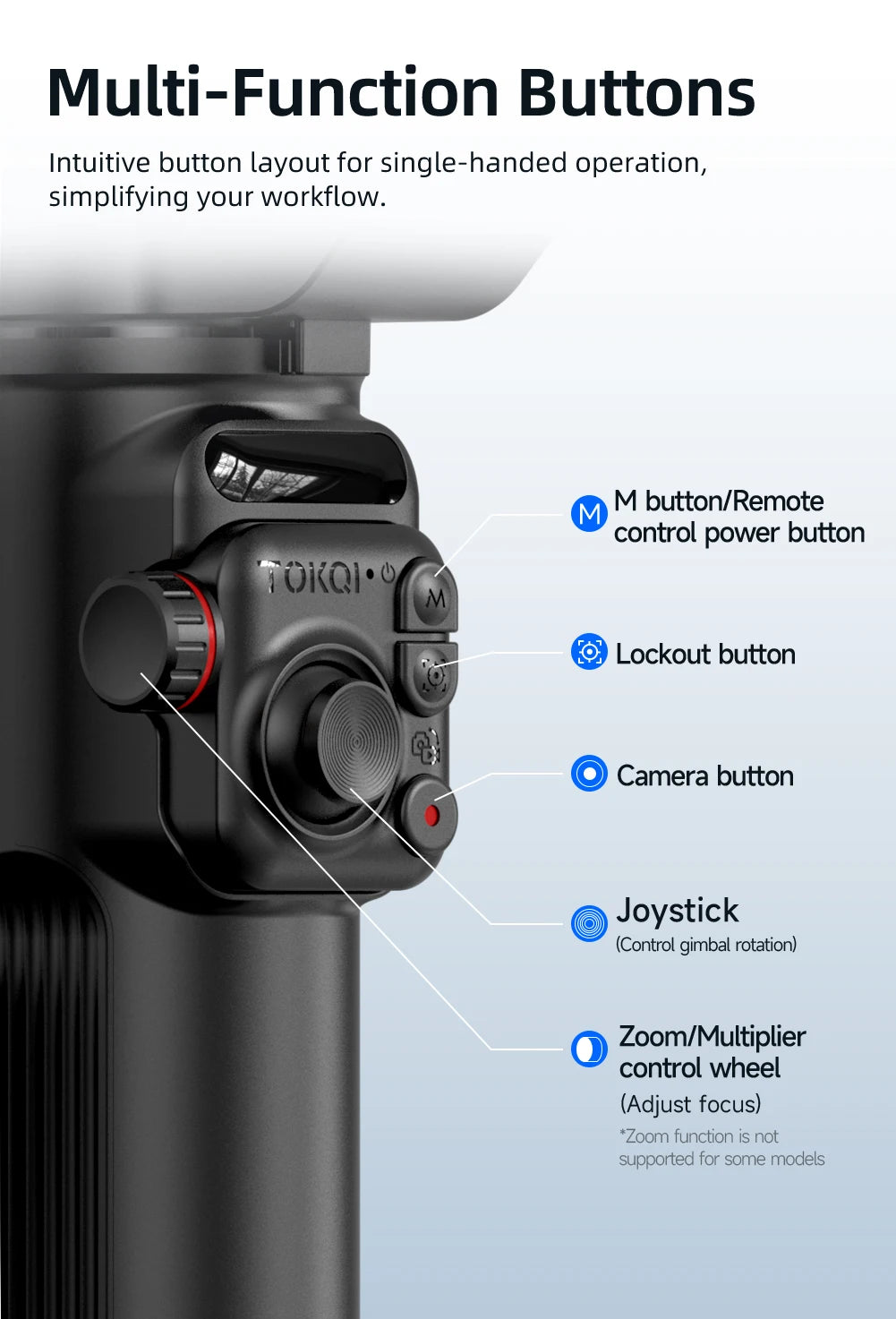 3-Axis Handheld Gimbal Stabilizer for Smartphone with Wireless Remote for iPhone Android Phone Face Tracking Tiktok Vlog