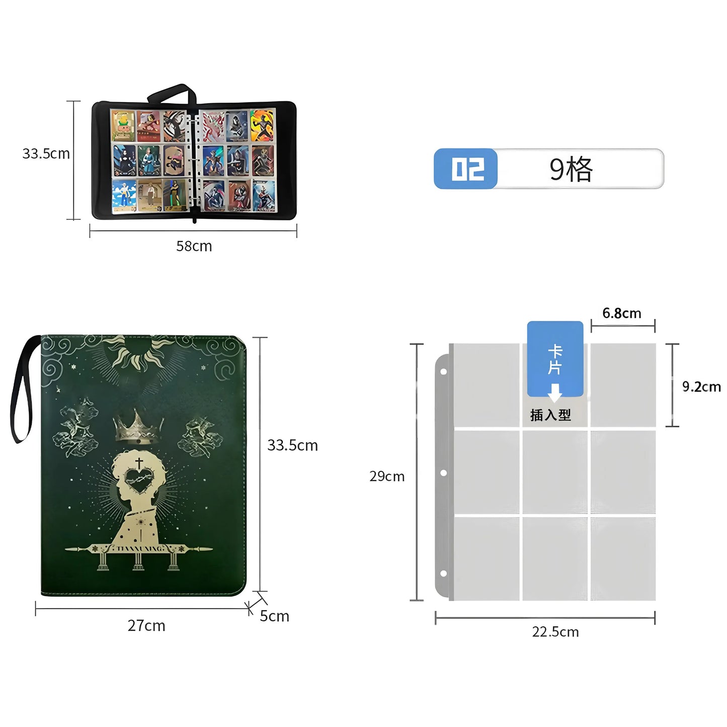 2026 Soccer Trading Card Album Football Card Collection Binder