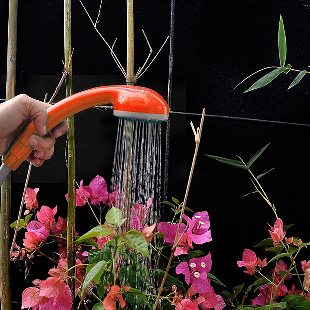 Rechargeable Portable Camping Shower Pump with Handheld Shower Head