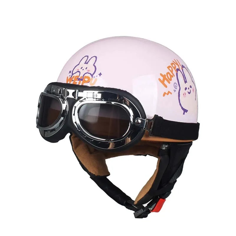 Outdoor Cartoon Helmet Four Season Universal Retro Helmet with Ear Protection Men's and Women's Cycling Helmets