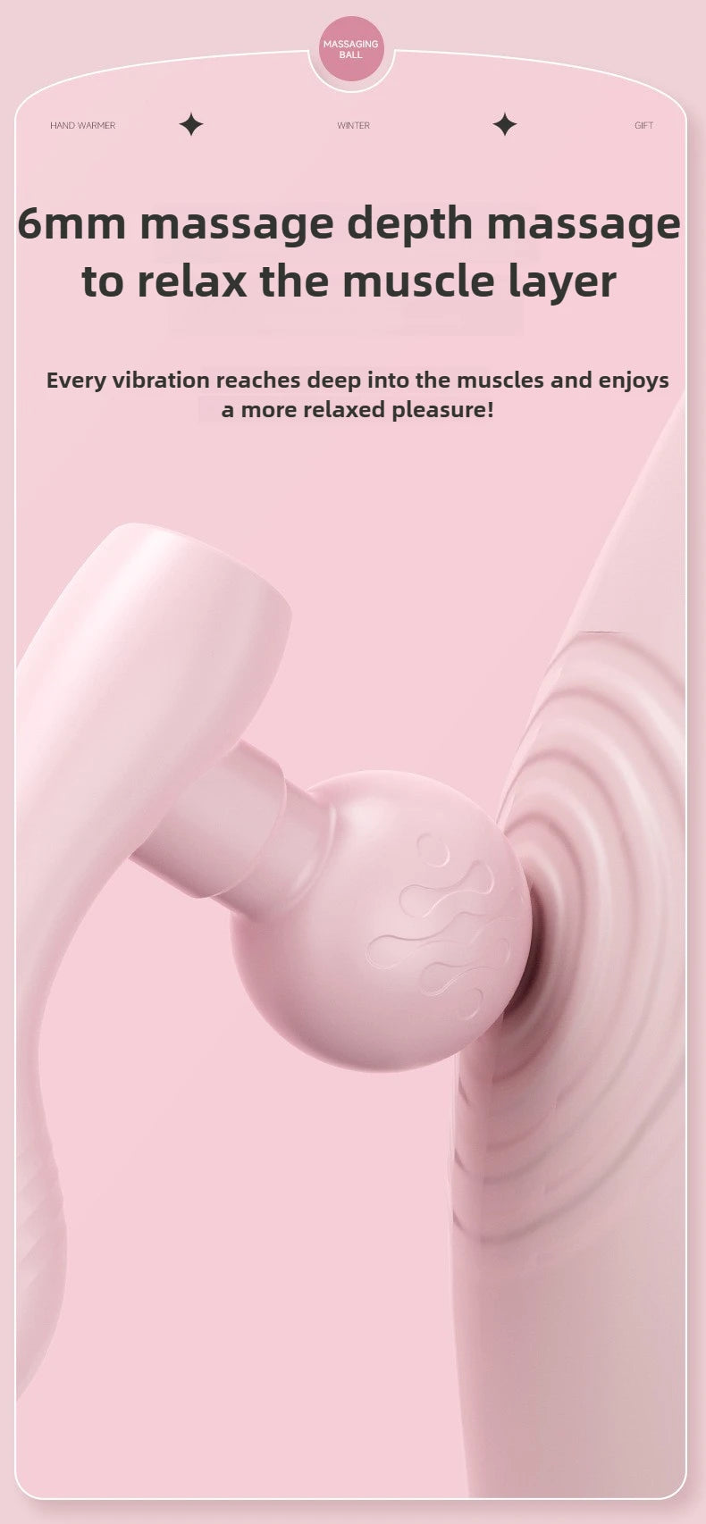 Mini Fascia  Vibrating Fast Rechargeable Dual Head Both Portable mini Muscle Relaxation Full Body Universal Massage