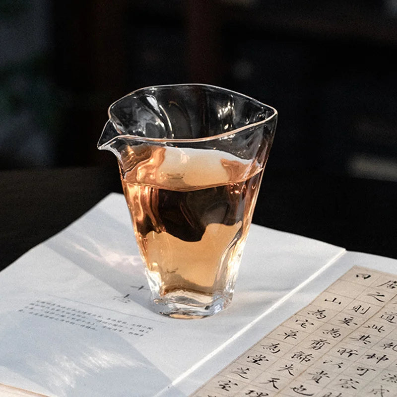 Japanese Style 150ml Kungfu Glass Tea Pitcher Fair Mug High Borosilicate Tea Cups Chahai Tea Set Accessories Teaware