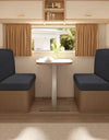 2pcs/set Rv Dinette Cushion Covers Stretch Jacquard Camper Seat Cover Dining Sofa Cover Removable for Rv Camper Car Bench Seats