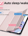 For Samsung Galaxy Tab S9 FE 11 Plus S9 S8 S7 Plus FE 12.4 in Case Transparent Back Tablet Cover For Tab S7 S8 11"Pencil Holder