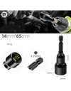 6-19mm Impact-Socket Magnetic Nut Screwdriver Deep Socket Adapter 1/4 Hex Wrench Heads Electric Drill Bit Repairing Hand Tools