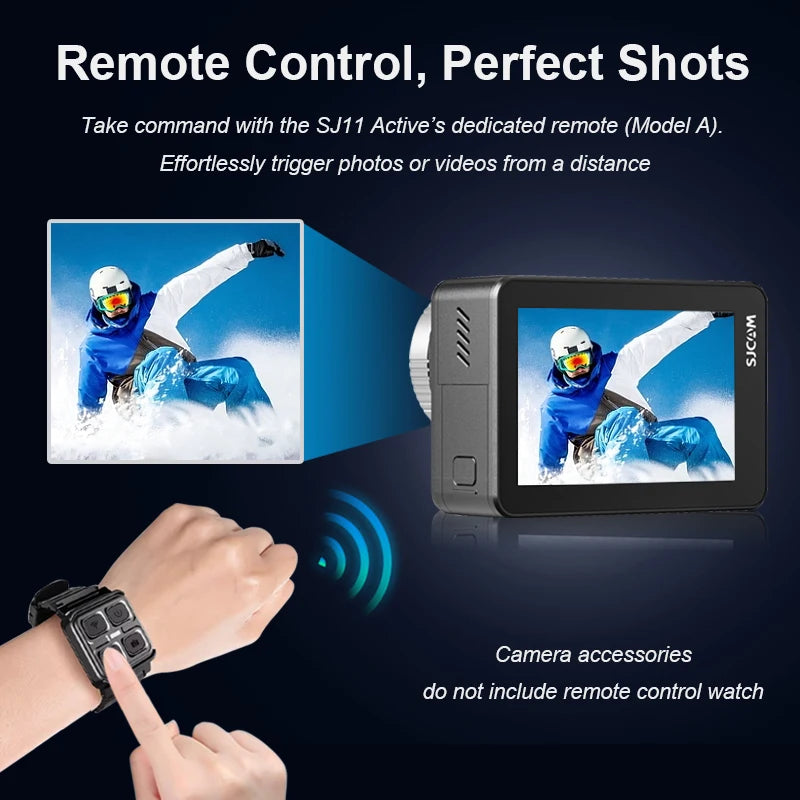 4K Action Camera with 2.33 Inch Touch Screen 5G WiFi HDR and 30M Waterproof Housing