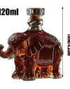 Whiskey Glass Decanter Animal Statue Whiskey Decanter Wine Bottle Liquor Bottle Home Decorations Wine Container for Alcohol