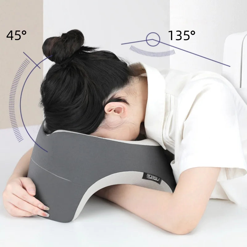 1pc Slow Rebound Travel Pillow U-shaped Headrest Neck Support Pillow Nap Pillow Travel Airplane Pillow Cartoon Memory Foam