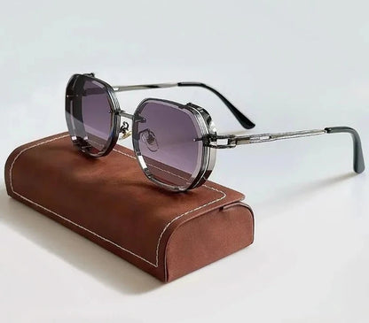 Steampunk Sunglasses For Men Punk Retro Trendy Vintage Fashion Glasses