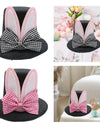Top Hat Hair Clip Lovely Bunny Ears Hairpin Fancy Dress Headdress for Women Mini Hat Hair Pin for Holiday Carnival Party Favor