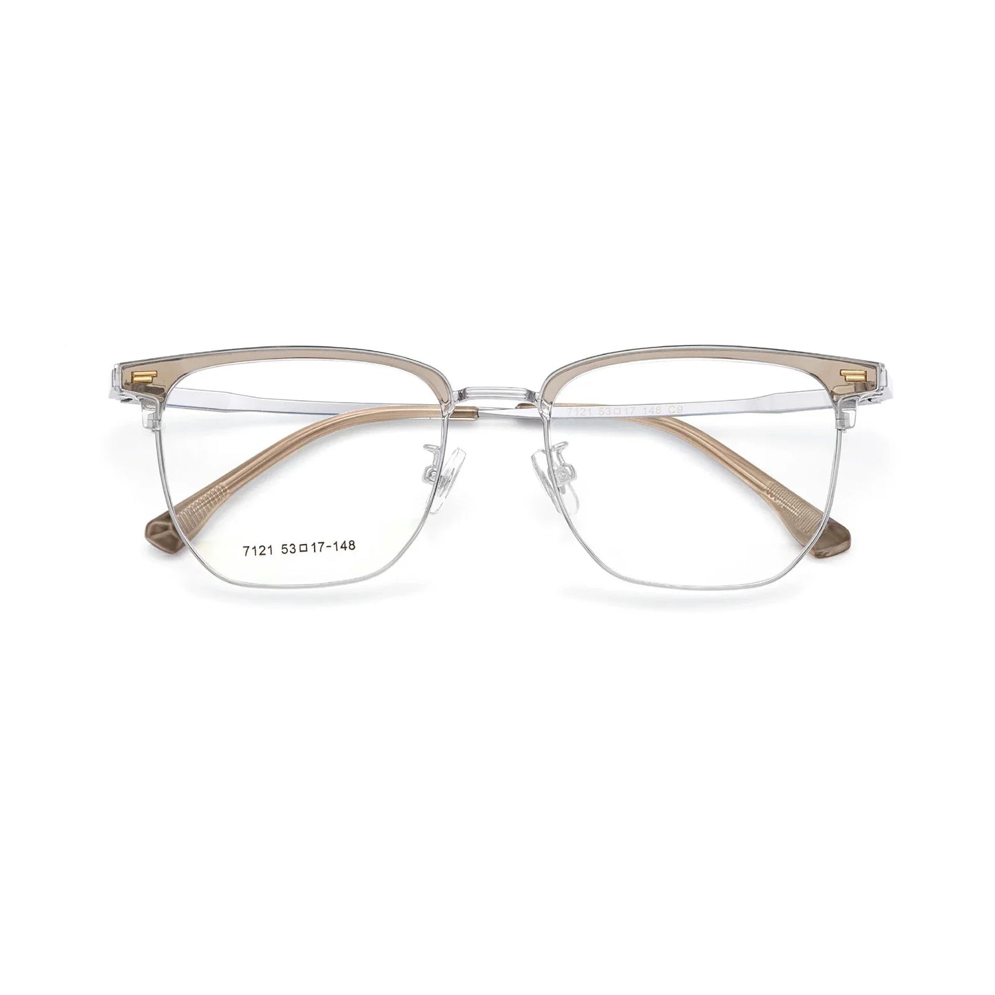 SANGCOO Ultra-light Comfortable Big Eyewear TR90 Pure Titanium Retro Square Optical Prescription Glasses Frame MenAndWomen G7121