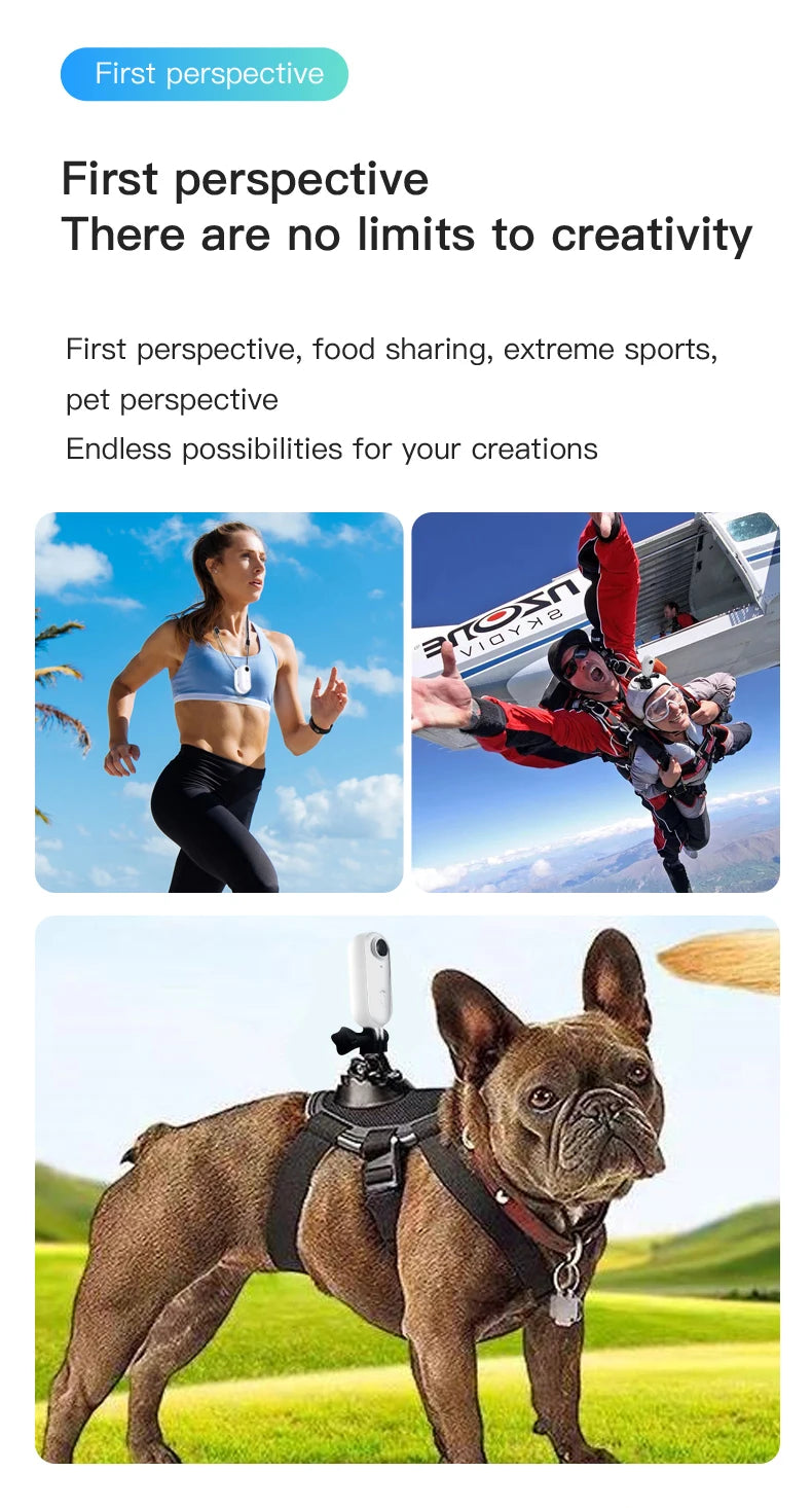 Mini 4K Thumb Action Camera with WiFi Remote Control and Electronic Image Stabilization